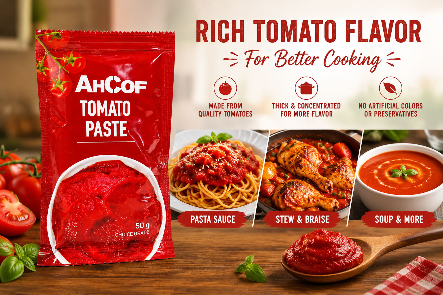 Pure Canned Tomato Paste Bulk Distributor