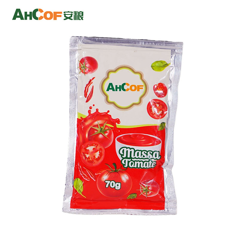70g sachet tomato paste packaging for wholesale