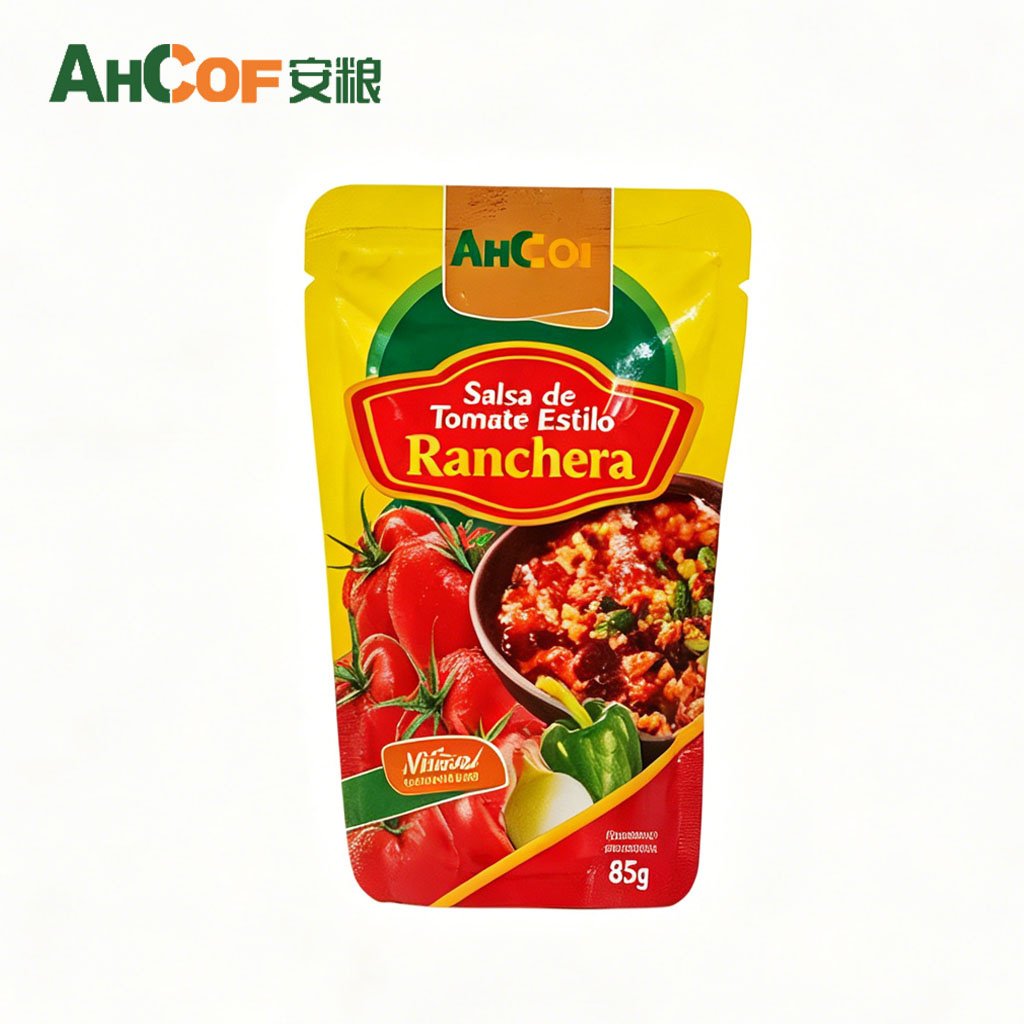 Sachet de 85 g de sauce tomate style Ranchera pour la cuisine et la restauration